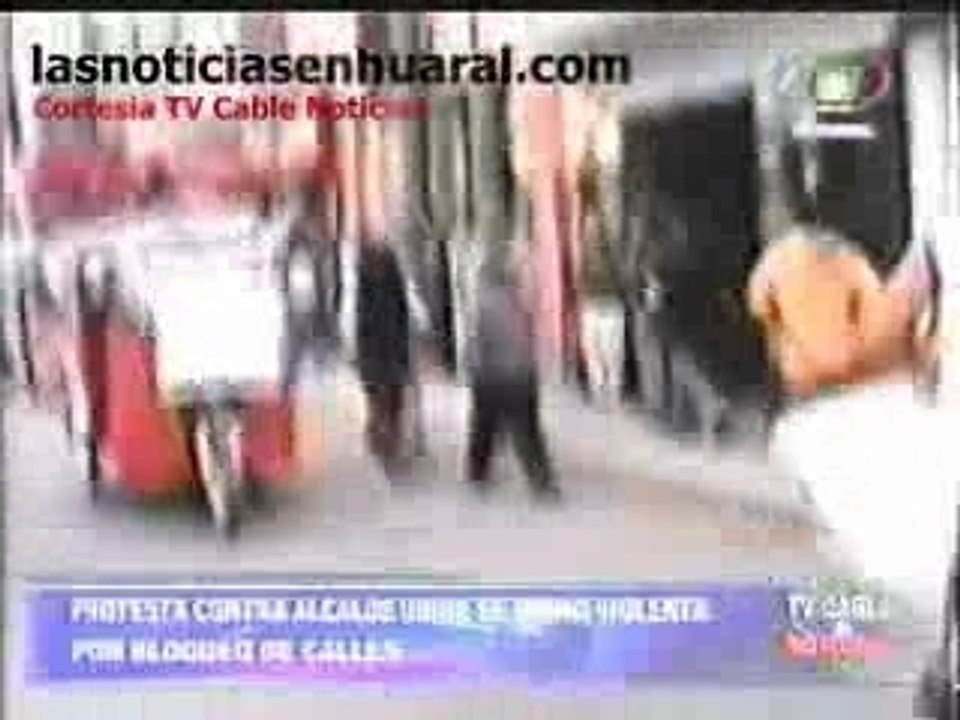 Protesta contra la gestion del Alcalde uribe