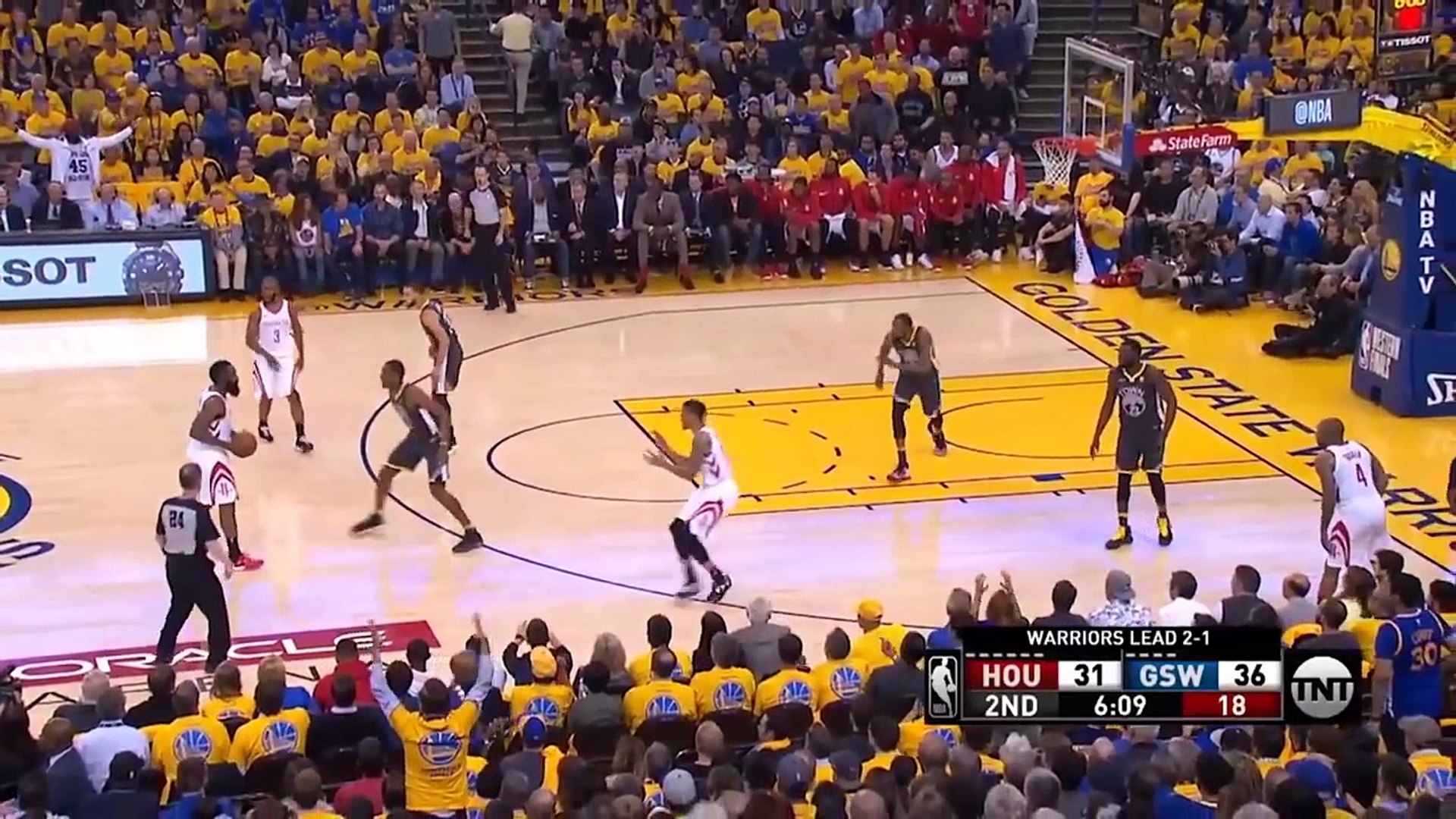 VIDEO: James Harden is a hero for dunking the life out of Draymond