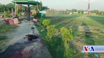 بر اثر وقوع سه انفجار پیهم در یک استدیوم ورزشی در شهر جلال آباد، هشت غیر نظامی کشته و ۴۵ تن دیگر مجروح شدند.این رویدادها بعد از افطار در شام جمعه در حالی رخ داد