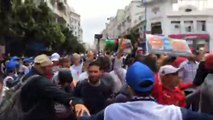 انطلاق مسيرة دعم الشعب المغربي لفلسطين
