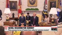Presidents Moon and Trump agree to push for N. Korea summit as scheduled