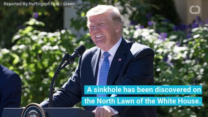A Sinkhole At The White House Grows Larger