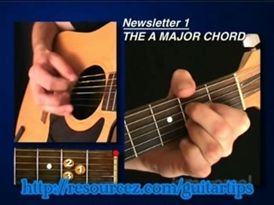 A Major Chord - Free Online Guitar Lesson