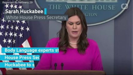 Body Language Study Sarah Huckabee Sanders