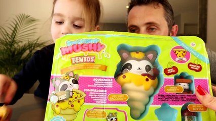 Fini le stress grâce a de tout nouveaux squishies dans un bento ! Smooshy Mushy unboxing