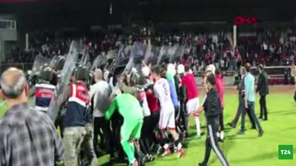 Boluda maç sonu olaylar çıktı: Çok sayıda taraftar yaralandı