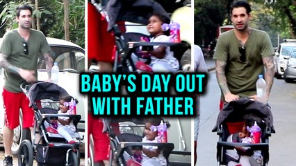 Sunny Leone's Daughter Nisha Kaur Weber Goes For Walk With Father Daniel Weber | Fatherhood Goals