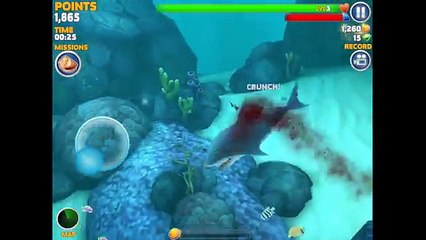 Hungry Shark Evolution - Eating BIG DADDY With GREAT WHITE SHARK