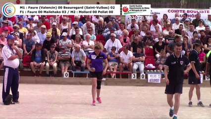 Finales M1, F1 et M2, 106èmes Tournois Boulistes de Pentecôte, Lyon 2018