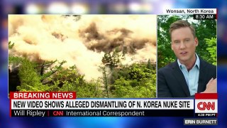 Video appears to show North Korea dismantling nuclear site