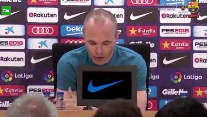 Efsanevi futbolcu Andres İniesta, veda ederken gözyaşlarına boğuldu