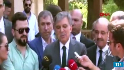 Abdullah Gül: Cami önünde konuşmayacağım, kararımı yarın açıklayacağım