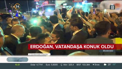 Cumhurbaşkanı Erdoğan orucunu yer sofrasında açtı