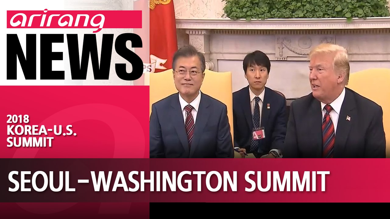 Presidents Moon and Trump agree to push for N. Korea summit as scheduled