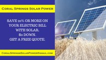 Affordable Solar Energy Coral Springs FL - Coral Springs Solar Energy Costs