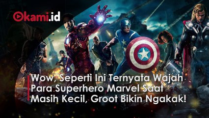 Wow, Seperti Ini Ternyata Wajah Para SUperhero Marvel Saat Masih Kecil, Groot Bikin Ngakak!