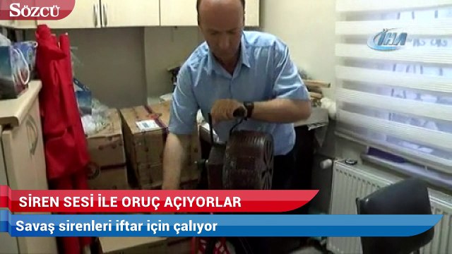 Savaş sirenleri iftar için çalıyor