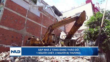 Sập nhà 2 tầng đang tháo dỡ, 1 người chết, 2 người bị thương