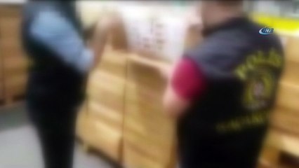Polis ekiplerinden tütün kaçakçılarına operasyon