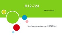 DumpsBase H12-723( H12-723-ENU) HCNP-Security-CTSS Real Exam Questions
