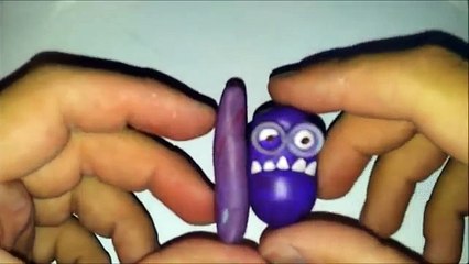 Миньон злой. Angry Minion of polymer clay.