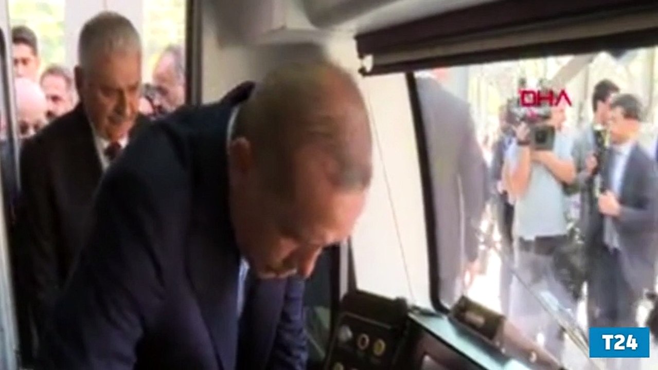 Başkentray açıldı, makinist koltuğuna Erdoğan geçti