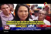 Keiko Fujimori defendió compra de televisores para el Congreso previo al Mundial