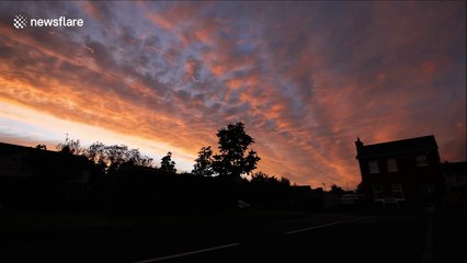 Weather watcher captures beautiful afterglow of Northern Ireland sunset