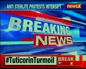 Tuticorin protest Violence in the boil, Police vehicle set on fire