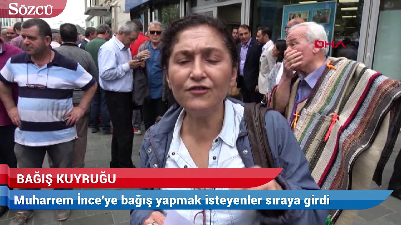 Muharrem İnce için bağış kuyruğu