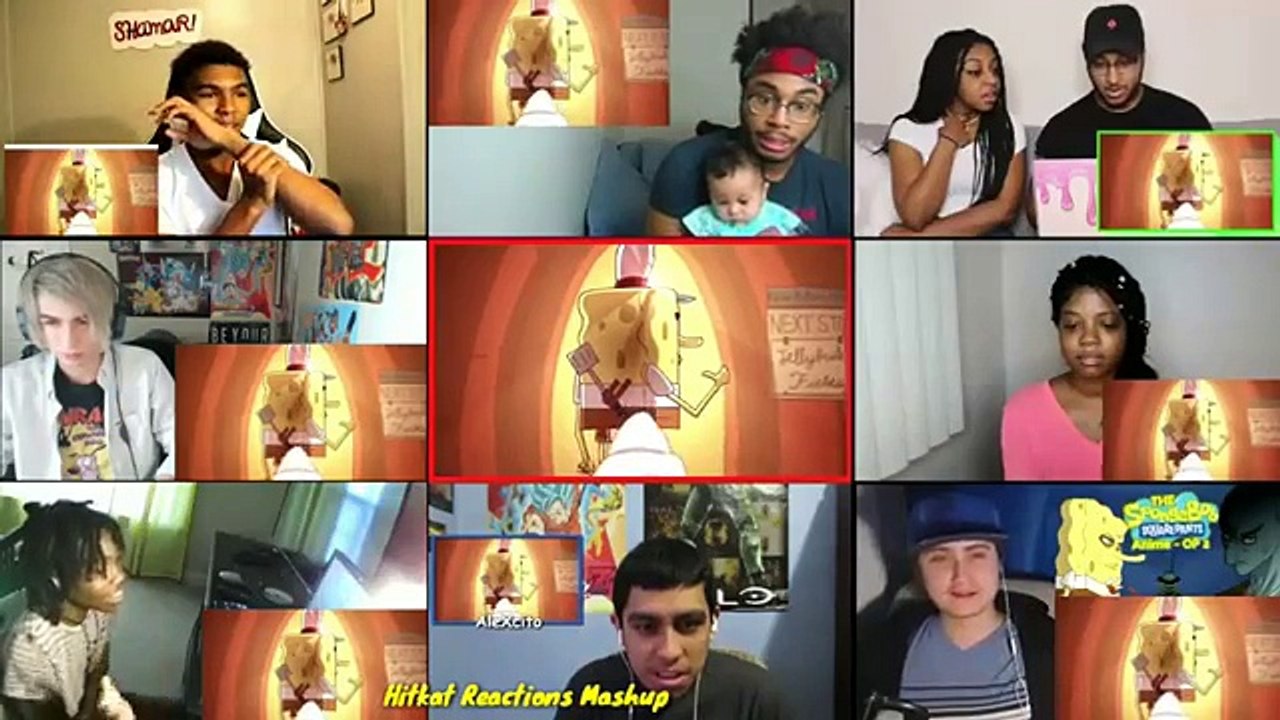 The SpongeBob SquarePants Anime - OP 2 Reactions Mashup(Original Animation)