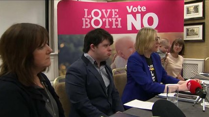 Anti-abortion campaign in Ireland claims only existing restrictive law will protect babies with Downs Syndrome