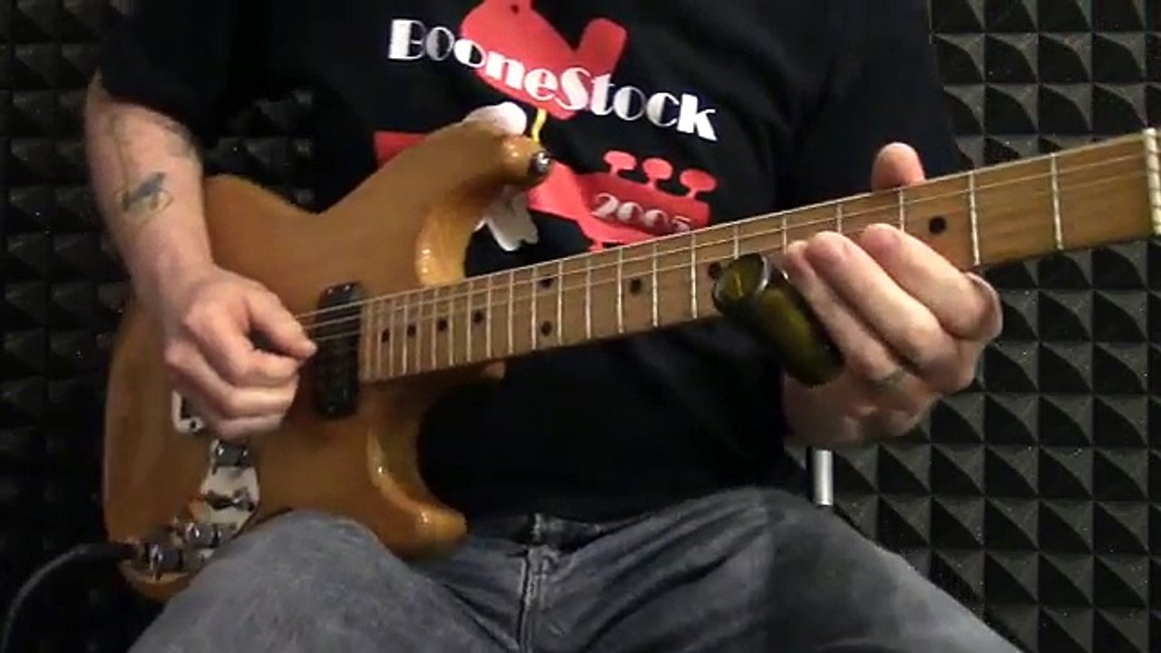 Blues slide guitar licks in open G tuning - SL008