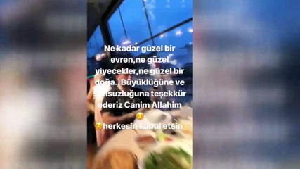 Aleyna Tilki'den iftar paylaşımı: Teşekkür ederiz canım Allahım