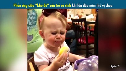 Phản ứng siêu "khó đỡ" của trẻ sơ sinh khi lần đầu nếm thử vị chua