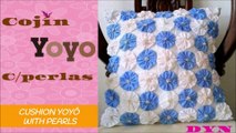 COJÍN YOYÓ CON PERLAS // CUSHION YOYÓ WITH PEARLS