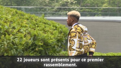 CdM 2018 - L'arrivée des Bleus à Clairefontaine