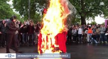 Une effigie d'Emmanuel Macron géante brûlée - ZAPPING ACTU DU 23/05/2018