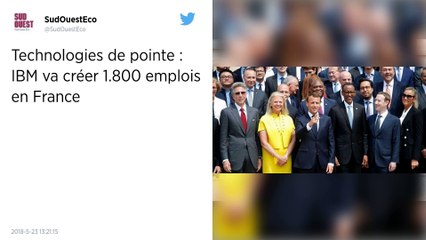 Le géant américain IBM va créer 1 800 emplois en France d'ici deux ans.