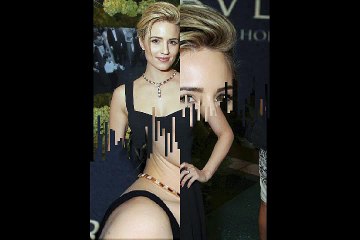 Dianna Agron swaps her make up free, casual look for a more glamorous evening