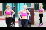 Elle Fanning goes to gym