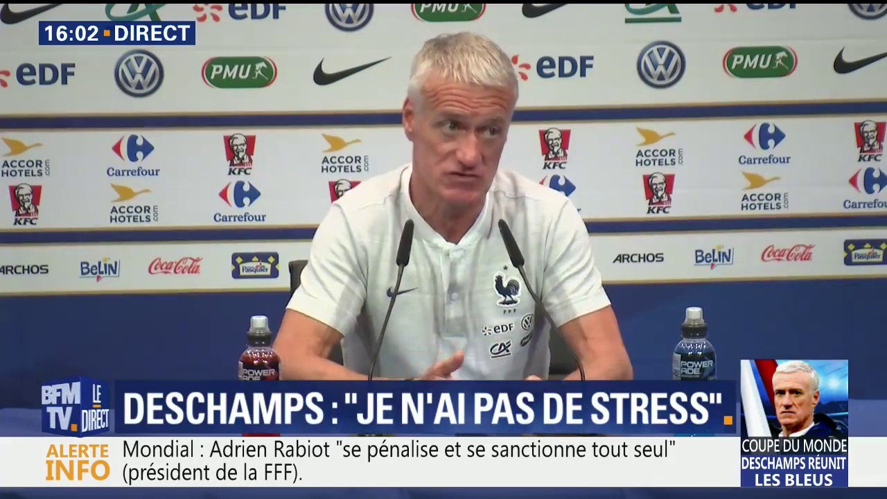 Lettre d’encouragement de Koscielny aux Bleus: "Ce ne sont pas des joueurs de la même génération", dit Deschamps en référence à Rabiot
