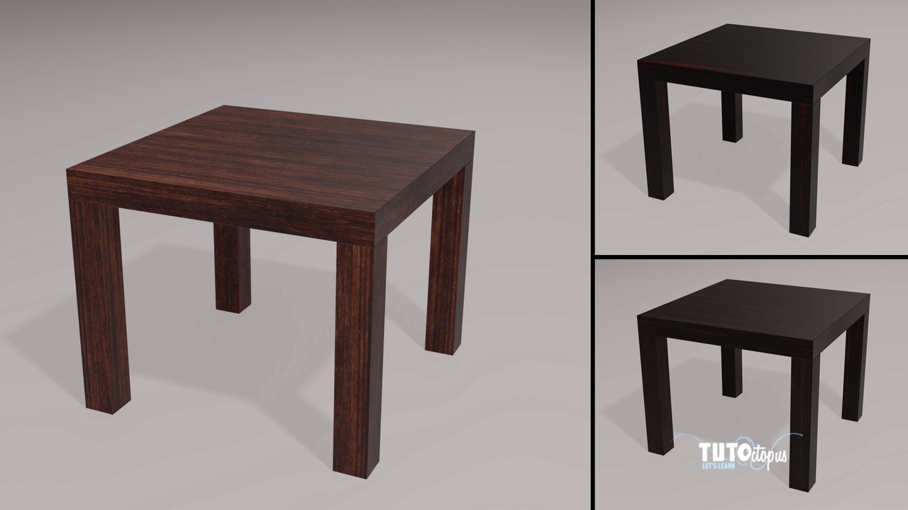 Tutoriel Blender - Modéliser et texturer une table de salon facilement