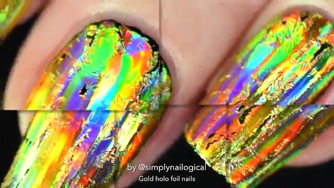 DIY EASY Gold Glowing Nails & Cat Eyes!
