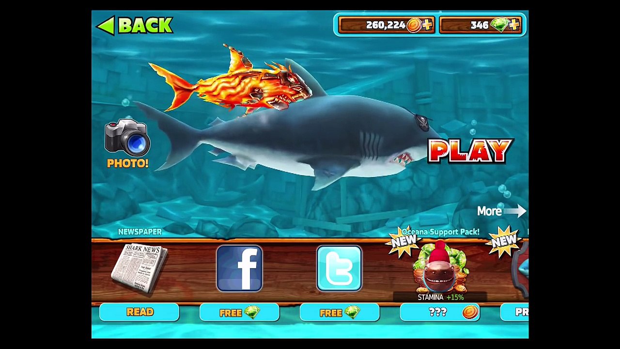 Games and Cartoon for Kids - Hungry Shark Evolution - Great White Shark Android Gameplay HD