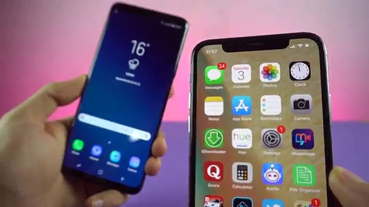 Samsung Galaxy S9 Plus vs iPhone X - Speed Test! (4K)