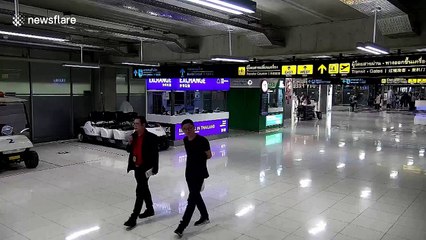 Female tourist kidnapped by 'gangsters' at popular Bangkok airport after stepping off plane