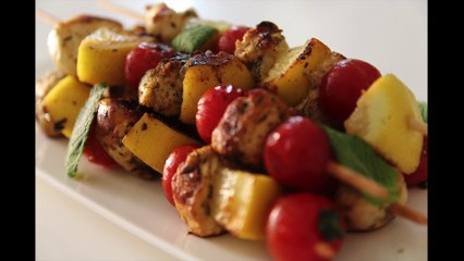 Brochettes de poulet au citron