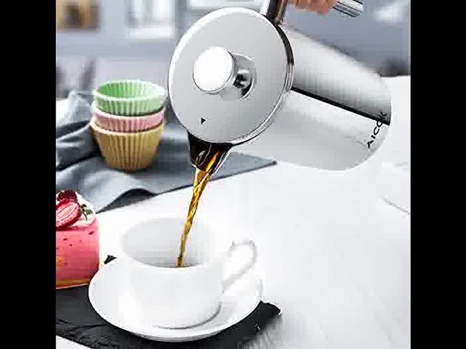 [- Aicok Cafetière, French Press, Coffee Press, Double Walled Stainless Steel Construction w