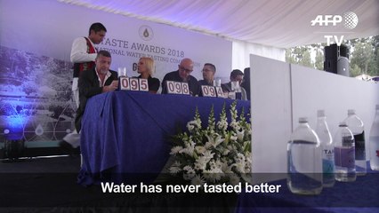 World sommeliers judge the quality of... water in Ecuador